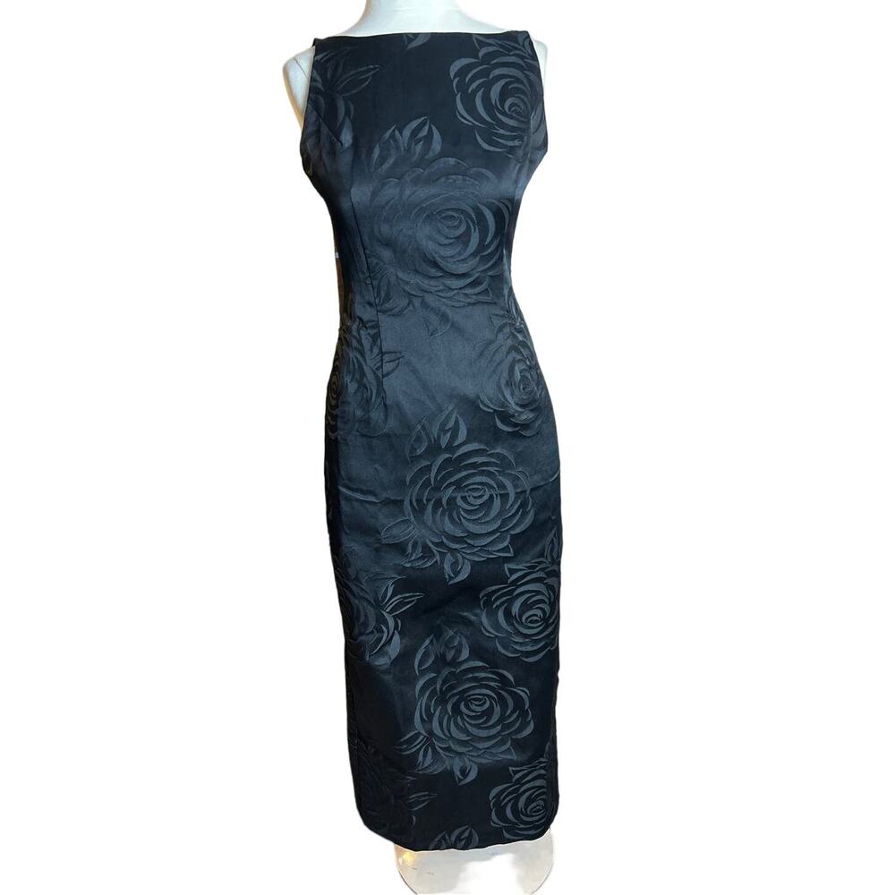 A-List by Wrapper Formal Evening long dress SZ 9 Black